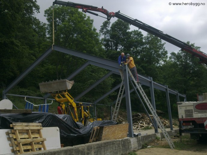 Lagerhall 10x17 meter sammensatt